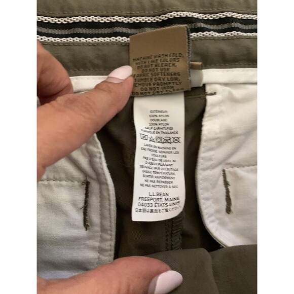 LL BEAN Men's 510369 Green Reinforced Hunting Nylon Pants Size 34 x 31 Outdoors - Picture 10 of 15
